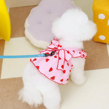 Vestido Morango para Cães