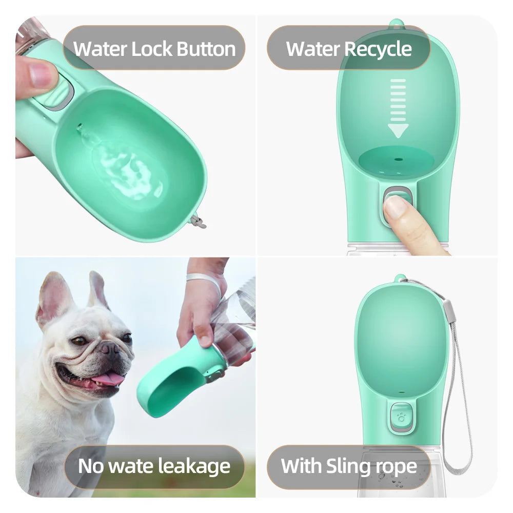 Garrafa Portátil de Água para Animais