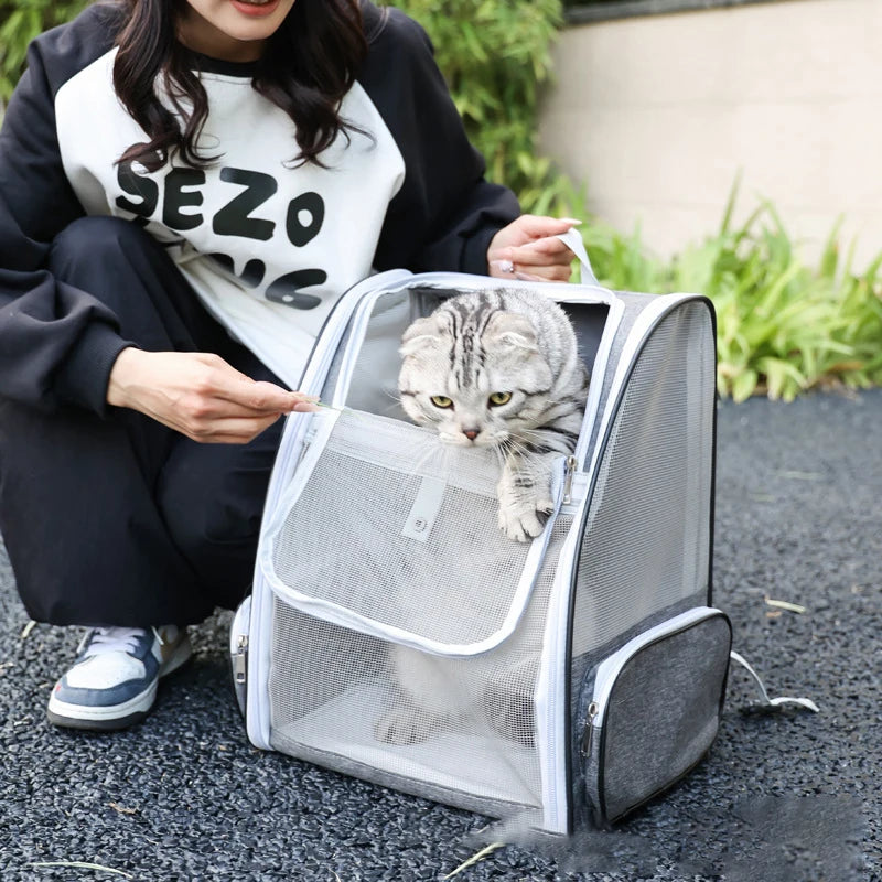 Mochila de Transporte Respirável para animais