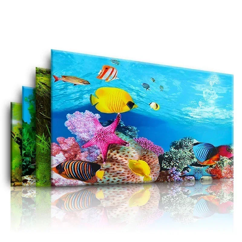 Decoração de Fundo para Aquário 3D