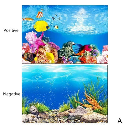 Decoração de Fundo para Aquário 3D