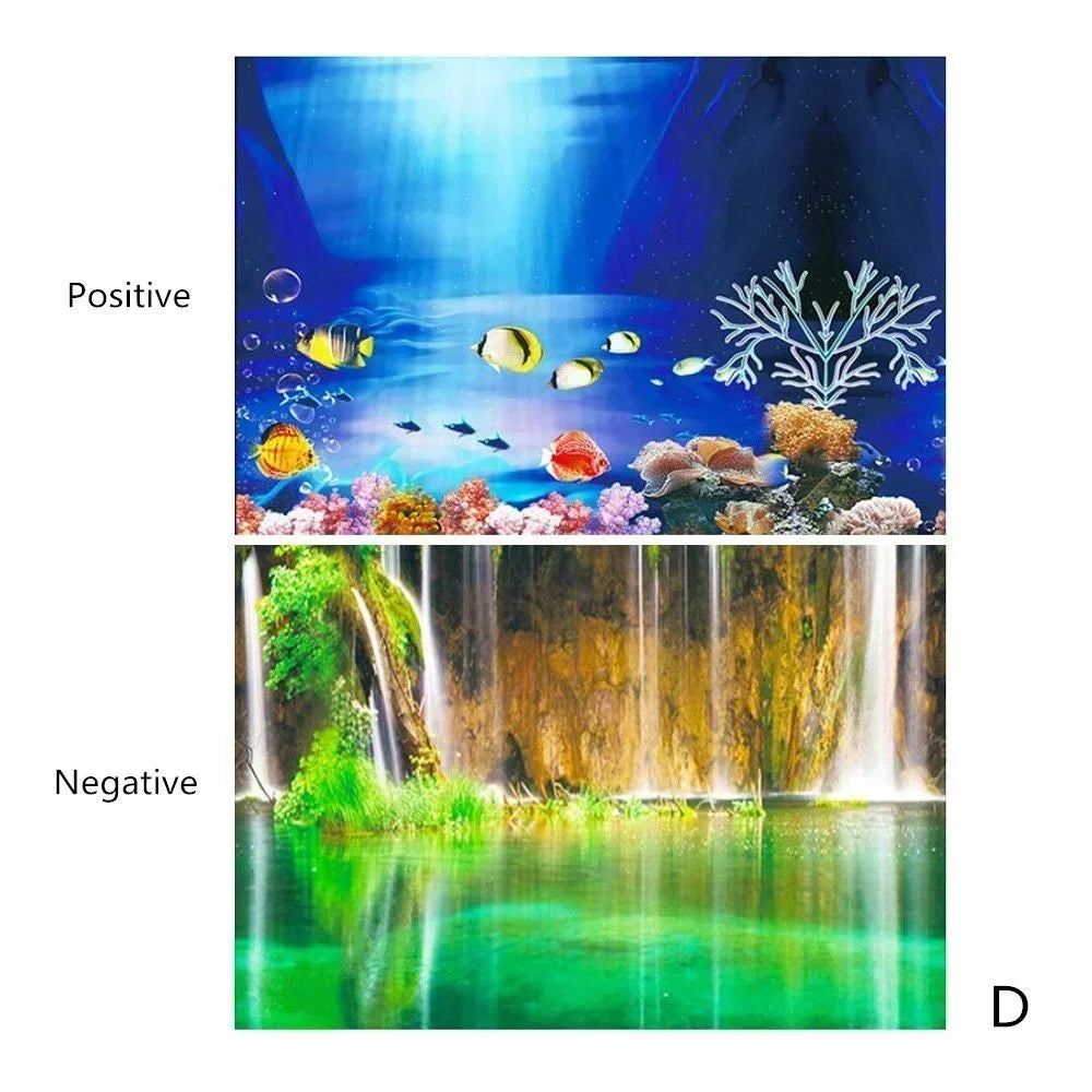 Decoração de Fundo para Aquário 3D