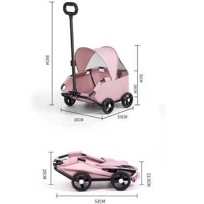 Carrinho Portátil para Animais de Estimação