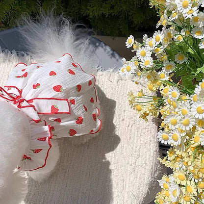 Vestido Morango para Cães