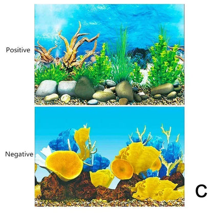 Decoração de Fundo para Aquário 3D
